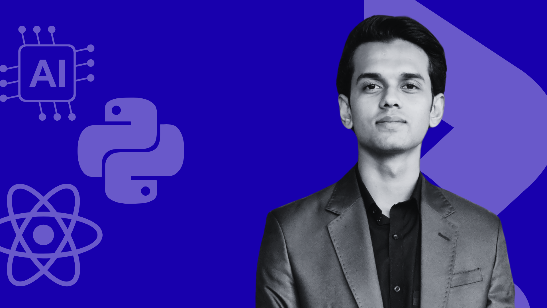 Cover Image, asadurrehman.dev, Asad Ur Rehman, Python, React, AI